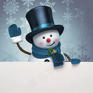 广告牌与雪人 广告牌与雪人
