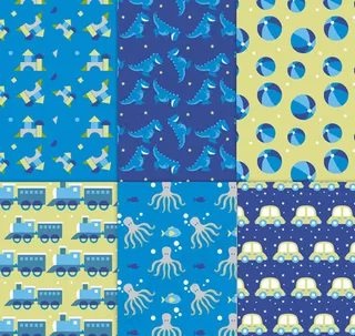 卡通玩具无缝背景