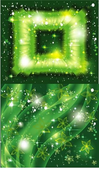 点点清新绿色背景,背景元素