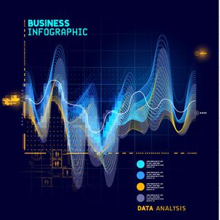 科技线条信息图表