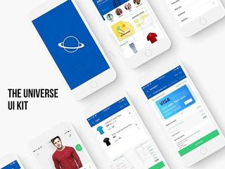 电子商务APP模板,背景元素