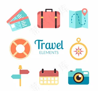 旅行元素图标