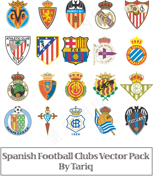 西甲各球队标识