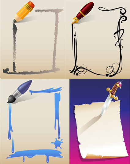 矢量笔与纸