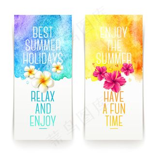 夏日花卉banner