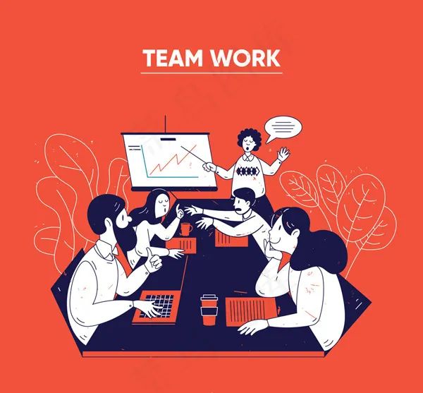 合作会议中的人物