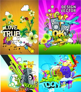 动物音乐艺术海报