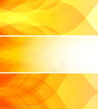 时尚黄色banner