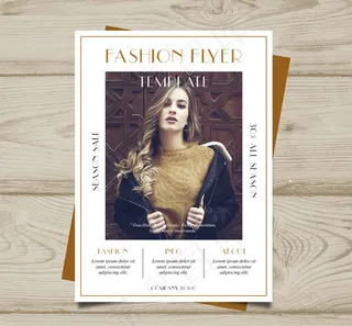 时尚传单设计矢量