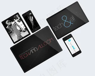 平板电脑与手机样机