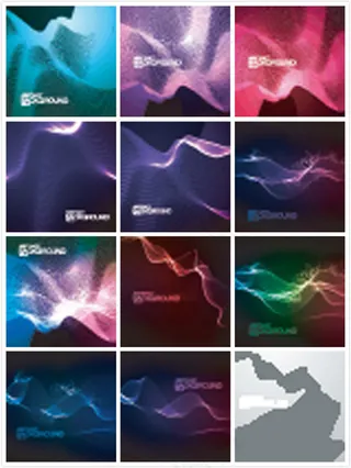 炫彩曲线动感背景