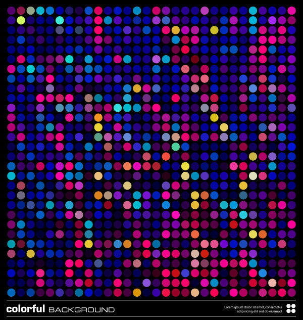 点状彩色背景