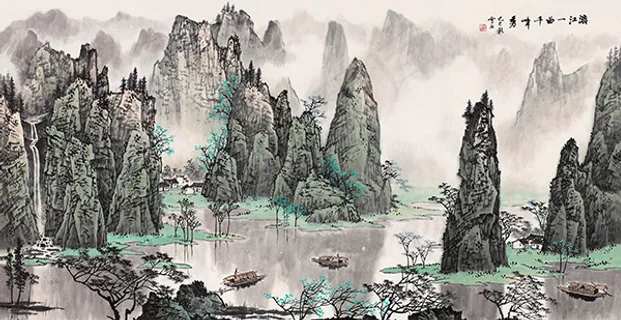 桂林山水背景墙 桂林山水背景墙