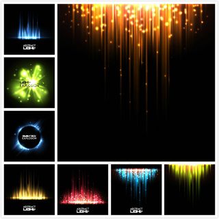 流光溢彩极光背景