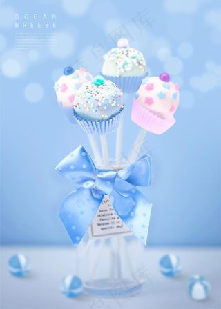 夏日糕点海报