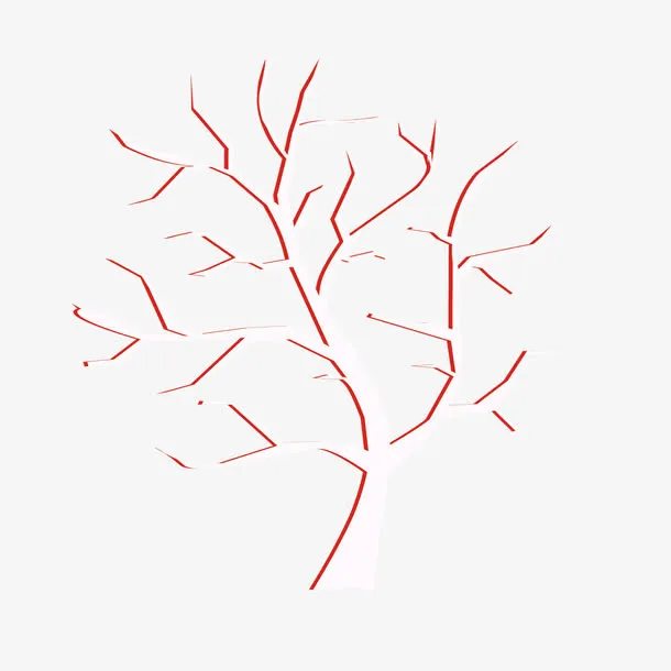 鼠标垫树枝设计免抠