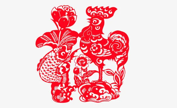 福字剪纸免抠