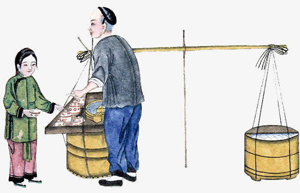 古代人 手绘 人物免抠