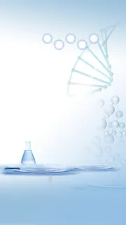 蓝色淡雅分子结构水波纹H5背景高清