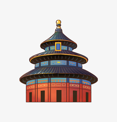 北京的著名建筑物天坛免抠