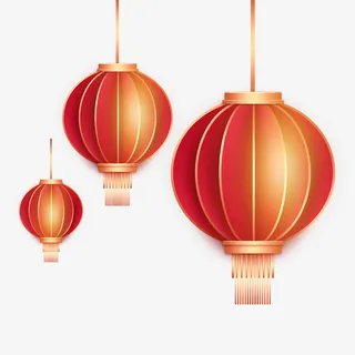 春节灯笼素材图免抠