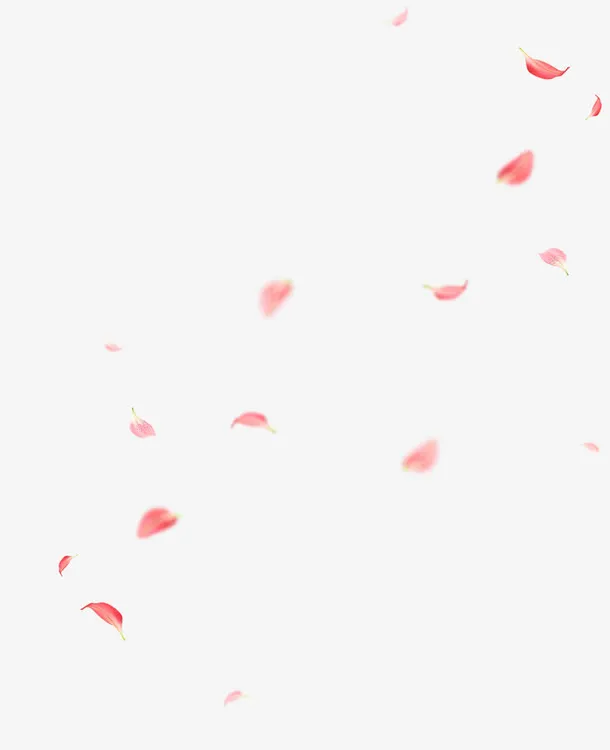 粉色花瓣飘落漂浮素材免抠漂浮花瓣元素