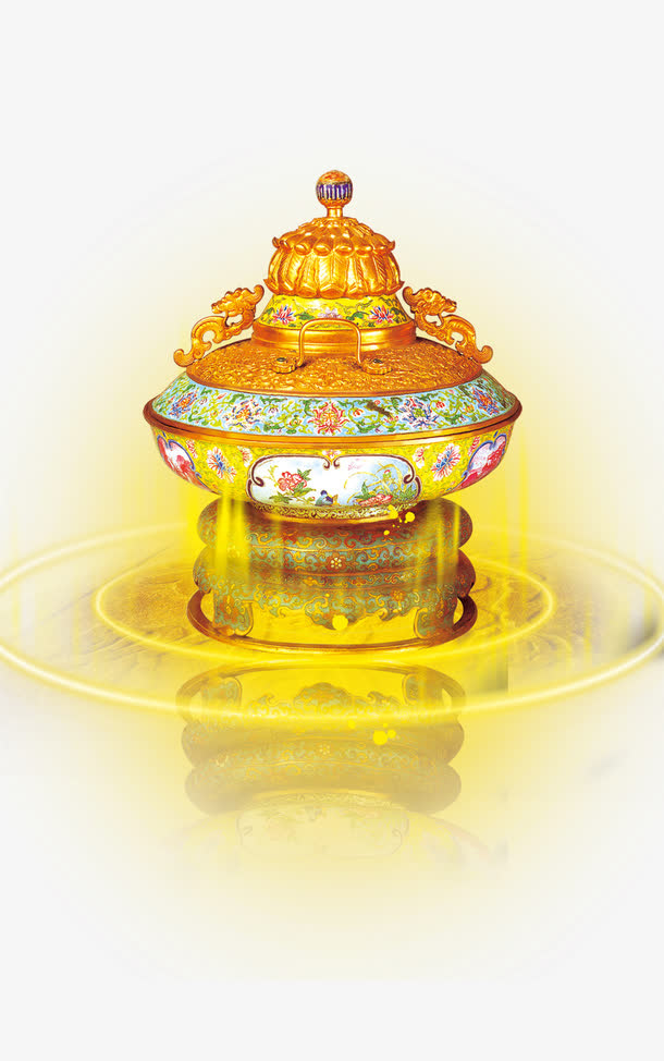 金色器皿免抠