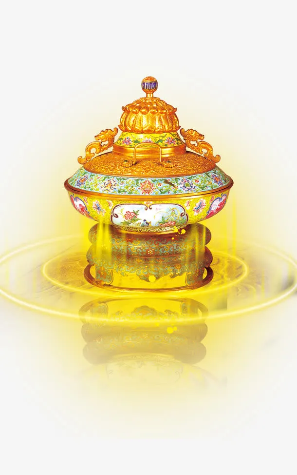 金色器皿免抠