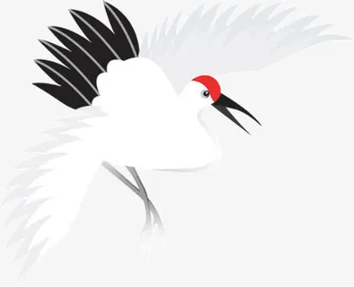 水墨的仙鹤免抠