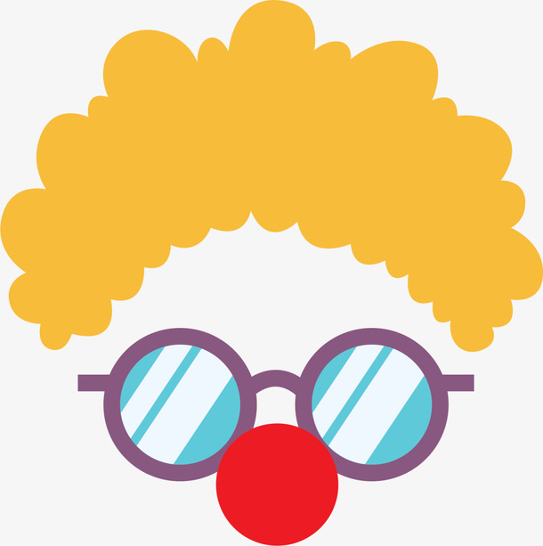 金发卡通大鼻子小丑免抠