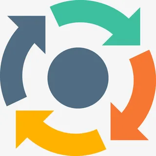 顺时针回旋箭头免抠