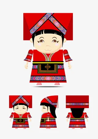 刘三姐卡通免抠