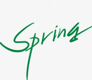 SPRING字体淘宝促销宣传页免抠字体元素