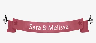 卡通红色条幅文案背景