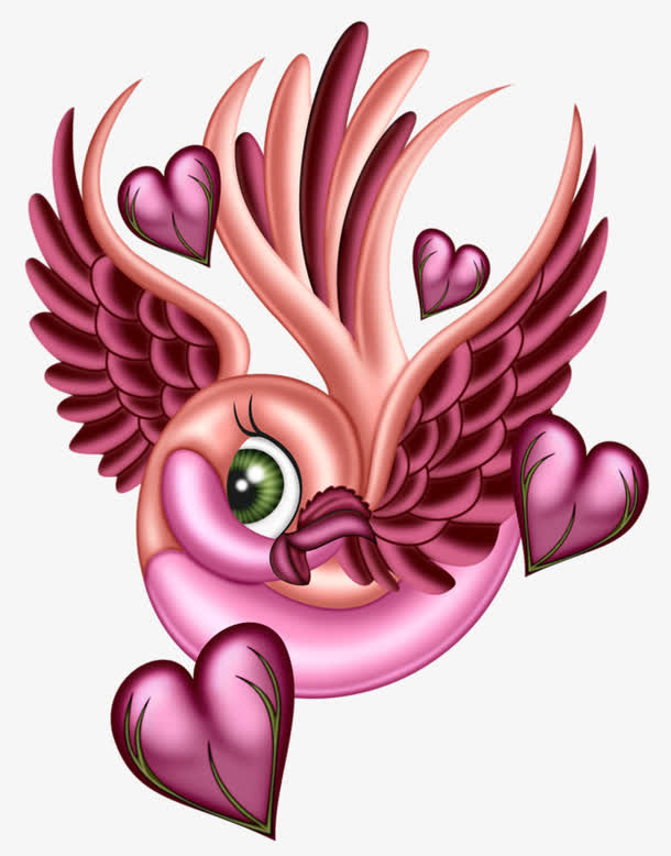 214情人节小鸟免抠
