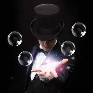 化妆品魔术师黑色PSD分层主图背景素材高清