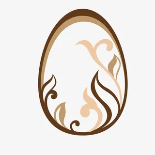 矢量彩绘装饰鸡蛋免抠