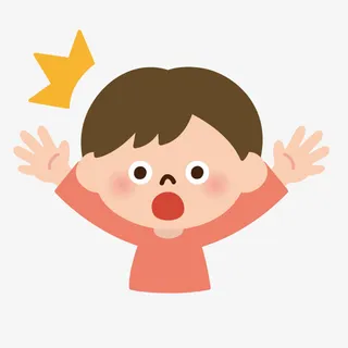 手绘卡通小人图案免抠