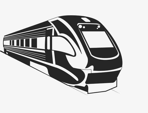 卡通简约装饰卡通火车头装饰免抠