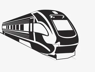 卡通简约装饰卡通火车头装饰免抠