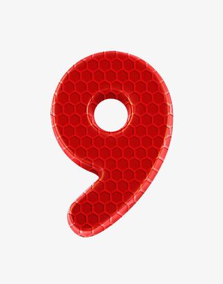 足球元素字母数字9免抠