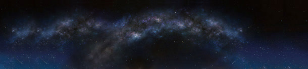 蓝紫色璀璨星空星光免抠