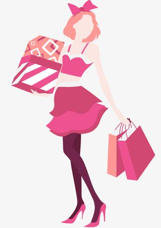 三八妇女节购物免抠
