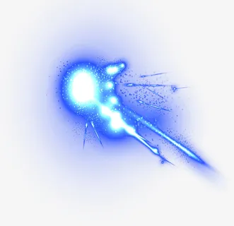 紫蓝色的烟花免抠