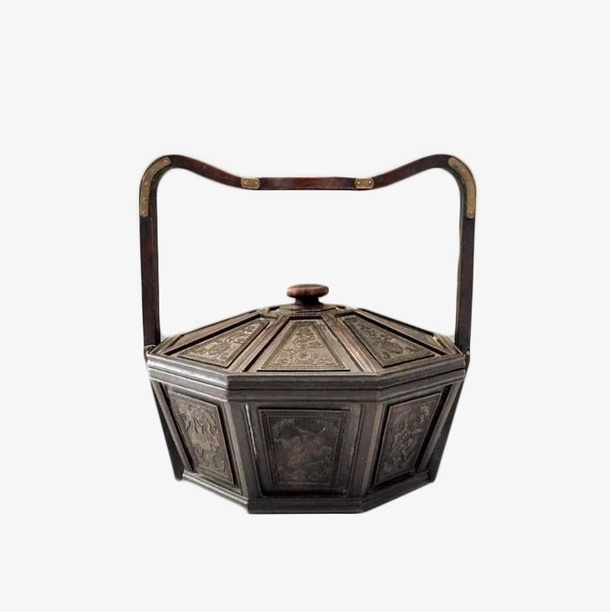 精巧古典古代食盒免抠