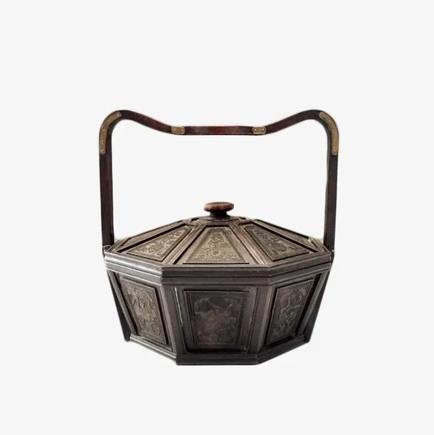 精巧古典古代食盒免抠