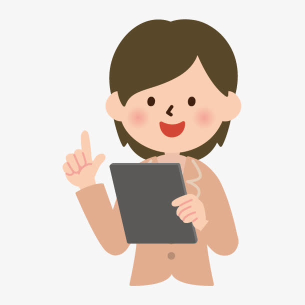 卡通正在说话的女人免抠