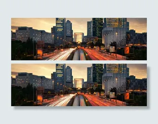 都市夜晚海报背景