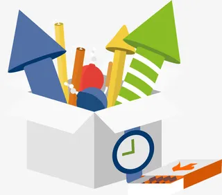 节日庆祝准备工作免抠