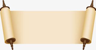 展开的卷轴矢量图免抠